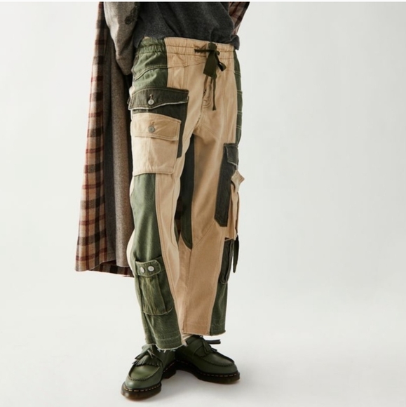 Free People Terra Utility Pant Size medium Slouchy Relaxed Fit Cropped NWOT - Picture 3 of 16